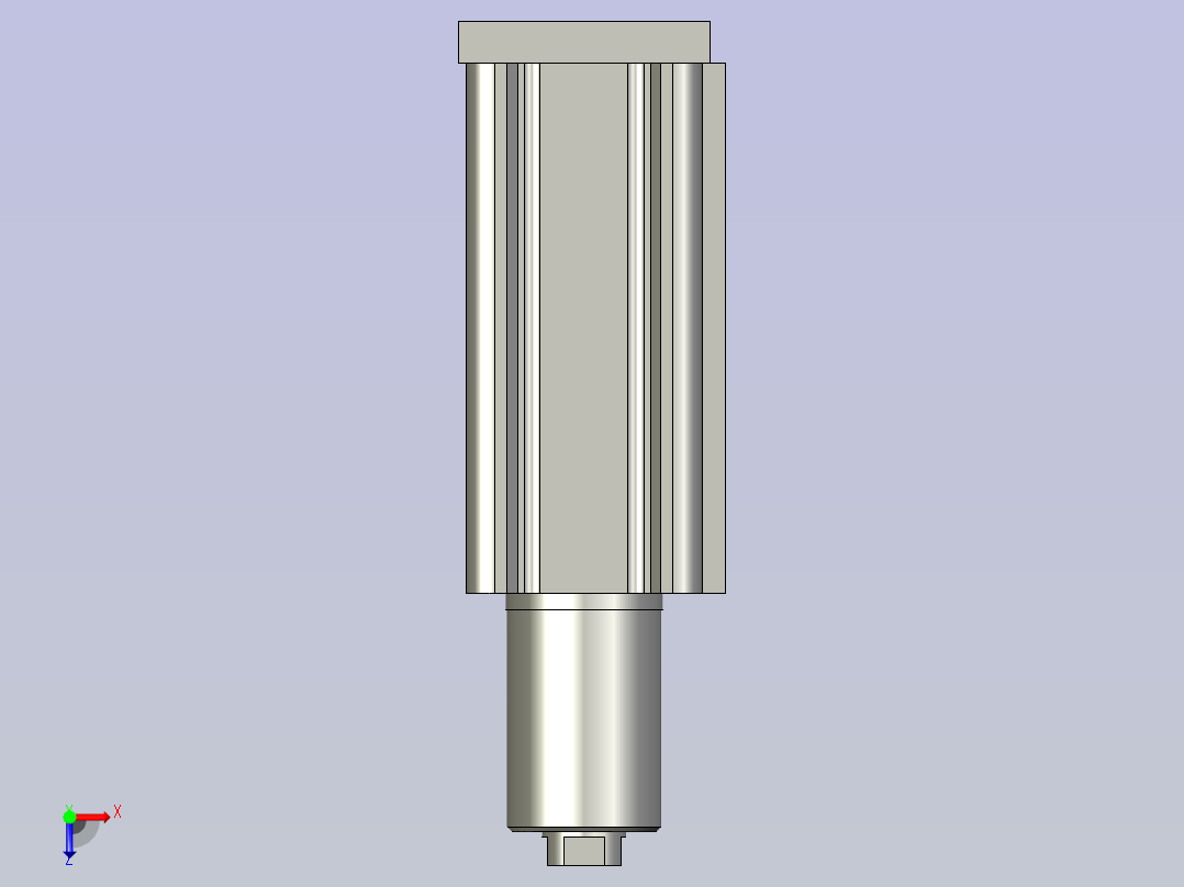 MKG32-30RZ-M9P旋转夹紧气缸俯视图