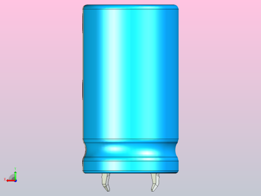 20x35蓝白底片电解电容器后视缩略图