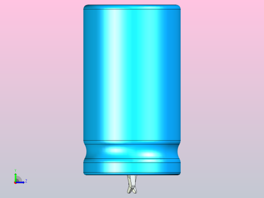 20x35蓝白底片电解电容器左视缩略图