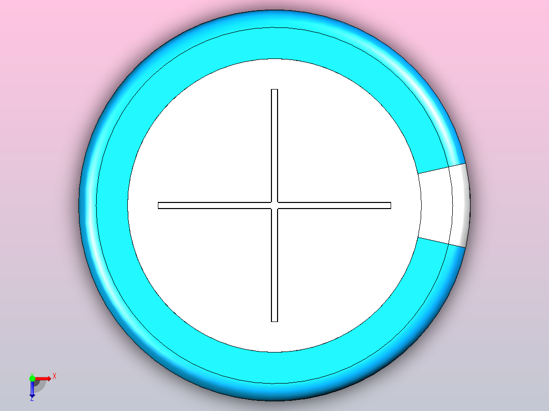 20x35蓝白底片电解电容器俯视图