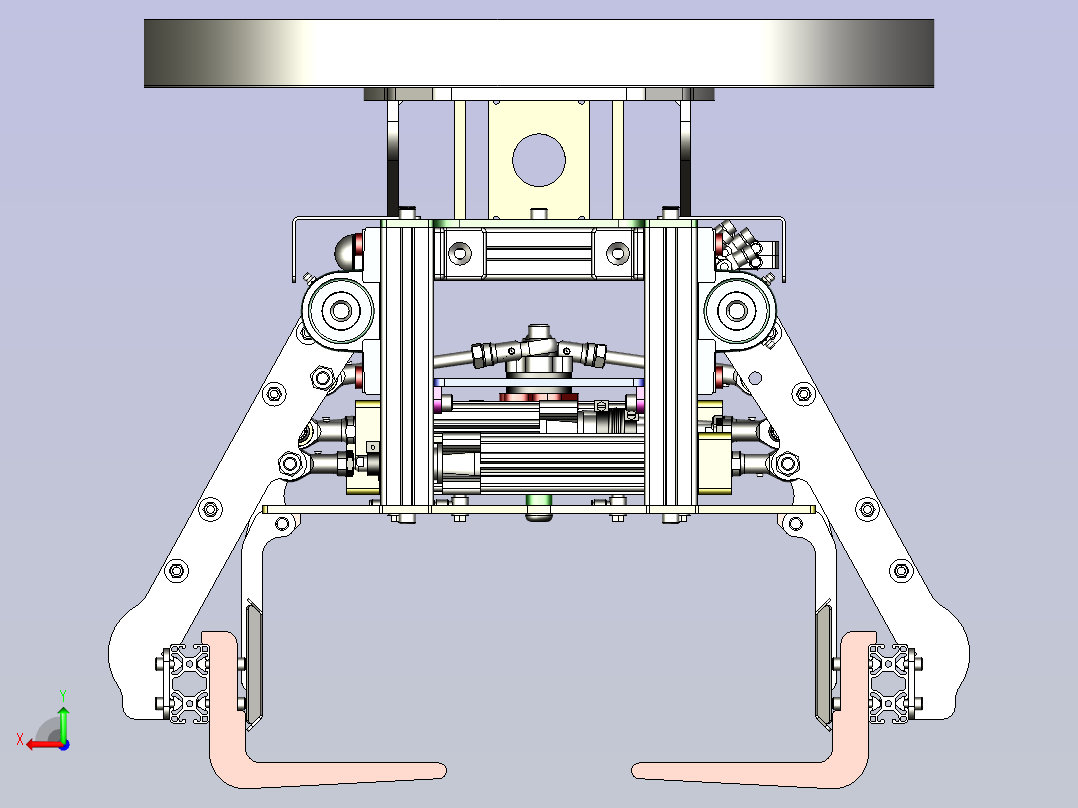一款煤袋的双抓手设计后视图