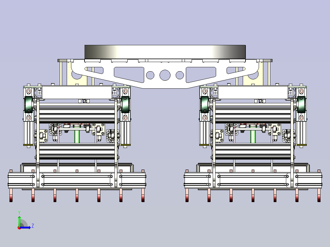 一款煤袋的双抓手设计左视图