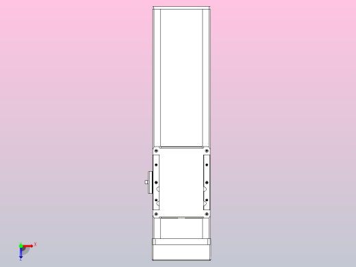 滚珠丝杠直线轴带导轨全封闭TPA-HCR-105D-1610C-L200-MP-Y-P40-N3俯视缩略图