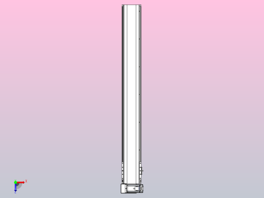 皮带直线轴半封闭可选导轨TPA-HNB-140D-120-L1050-LU-Y-P40-N3俯视缩略图