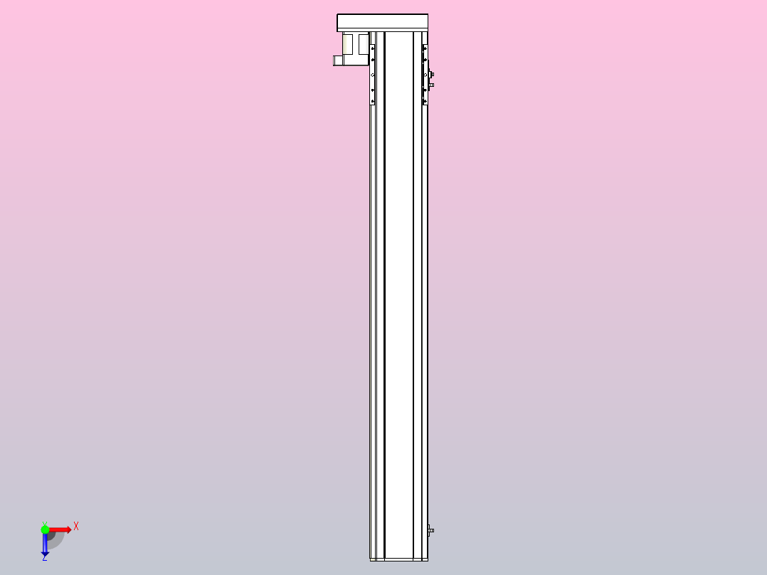 MTH14标准螺杆滑台[MTH14-L#-1000-BL-P20-C3]俯视图