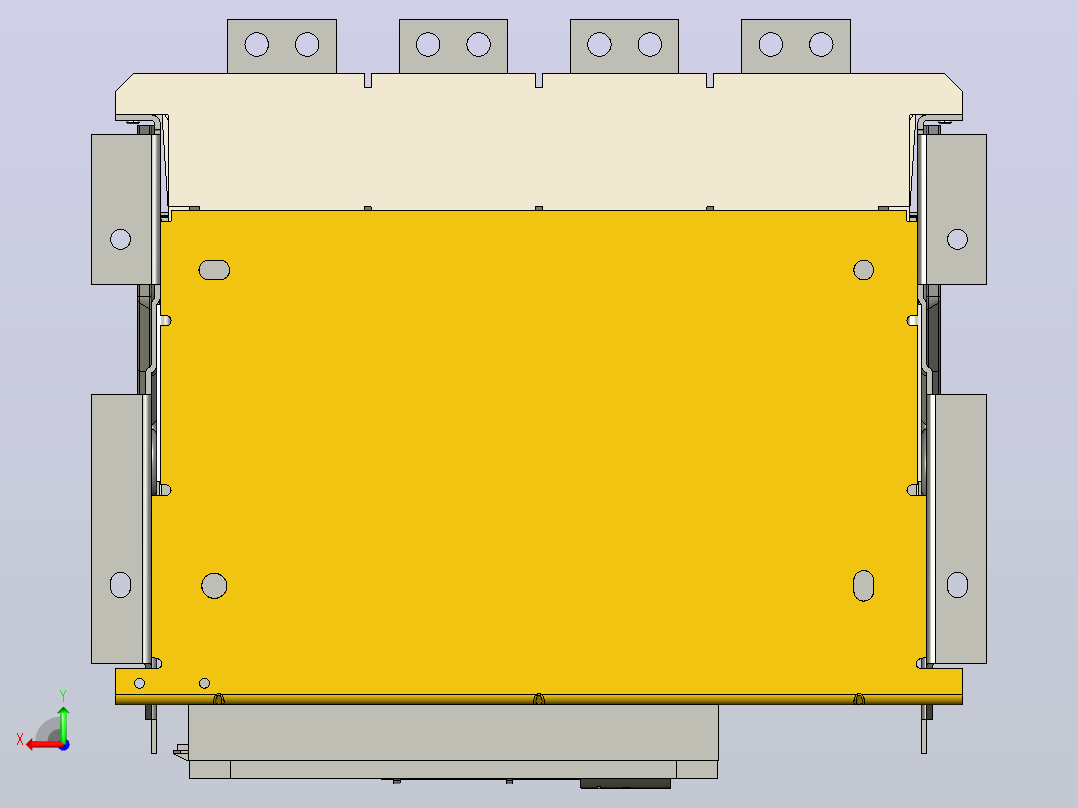 NA1-2000X-800～1600 4P抽屉万能式断路器三维模型202202后视图
