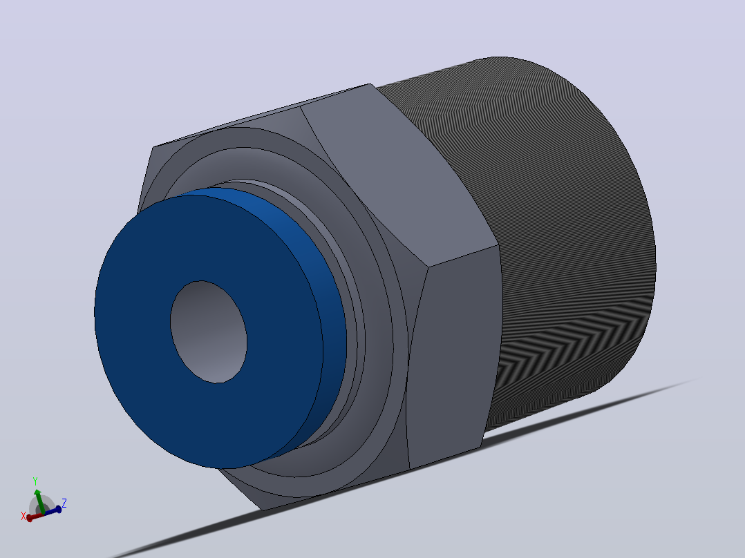 IPC-N 螺纹直通-NPT螺纹_IPC5∕32-NO2主视图