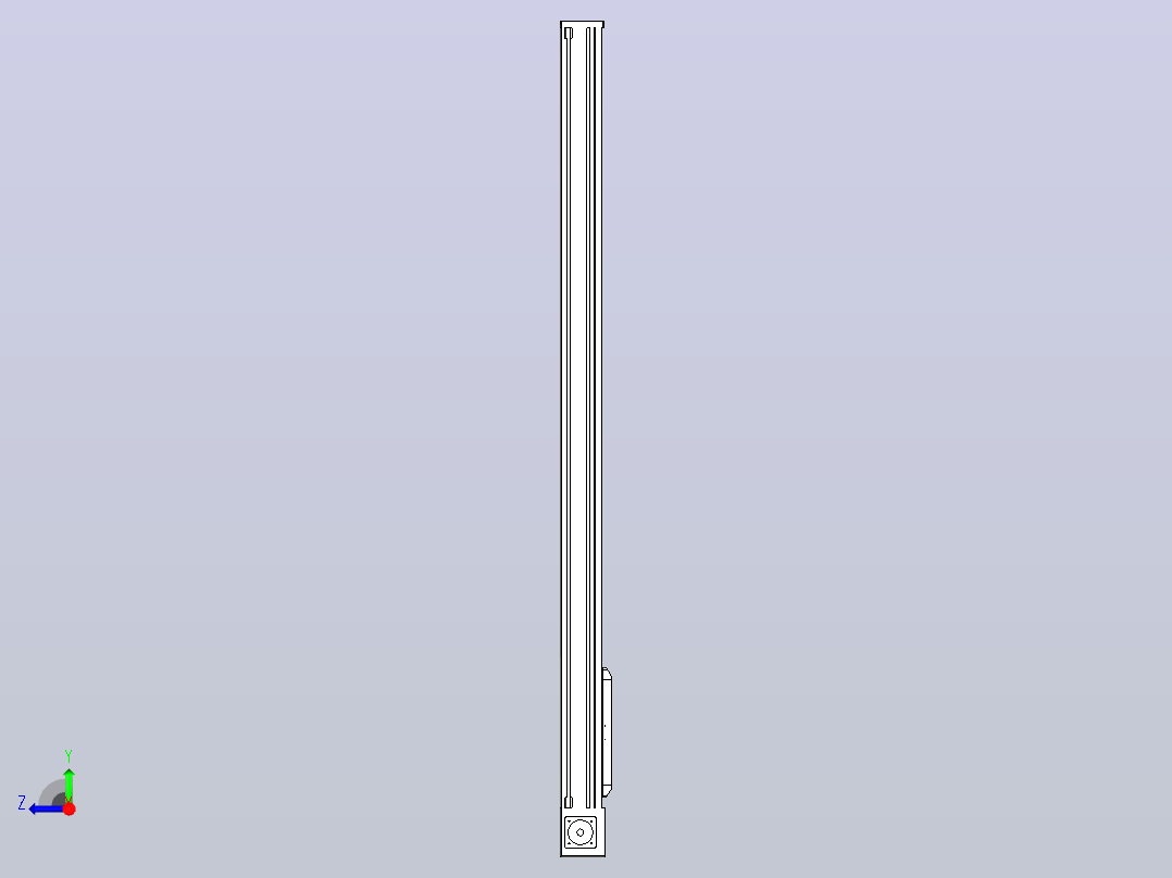 伺服电机集成皮带传动直线执行器TPA-OCB-140-256-L1650-DL-J90-N3右视图
