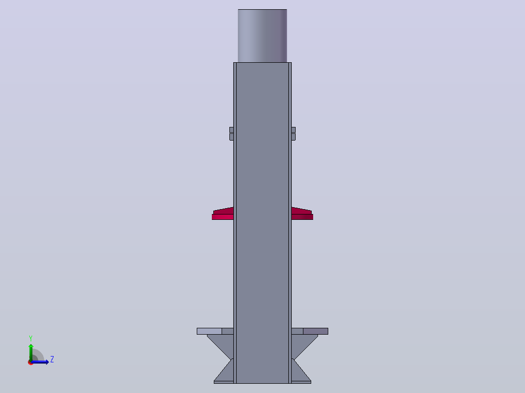 轮胎压力机-solidworks左视图