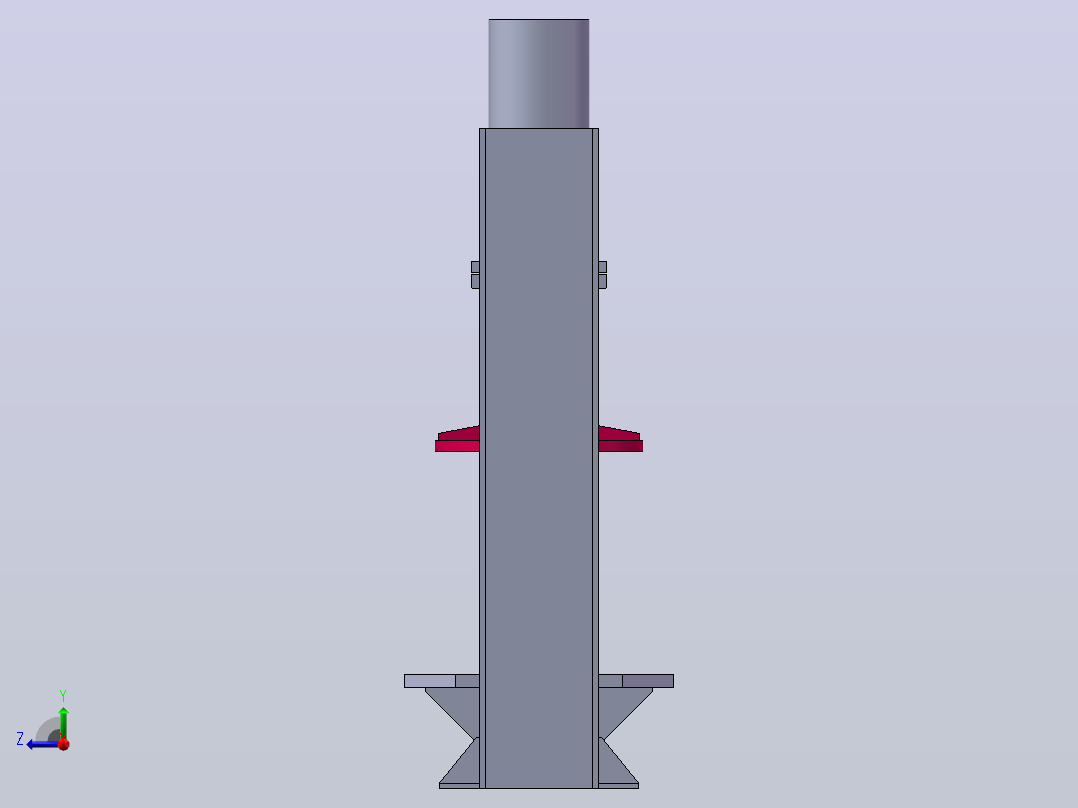 轮胎压力机-solidworks右视图