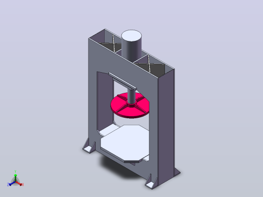 轮胎压力机-solidworks正等轴测缩略图