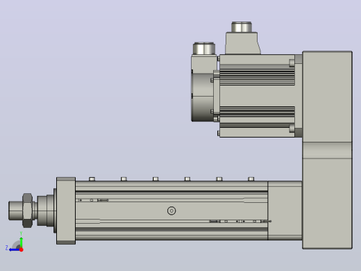 MTA80-150-P05-FF-P-P1500(2000)W-S3 MTA80电动缸 最大负载20KN 额定出力10KN 1500(2000)W电机间接安装右视缩略图