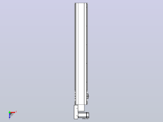 皮带直线轴半封闭可选导轨TPA-HNB-140D-120-L850-ML-Y-P40-N3俯视缩略图