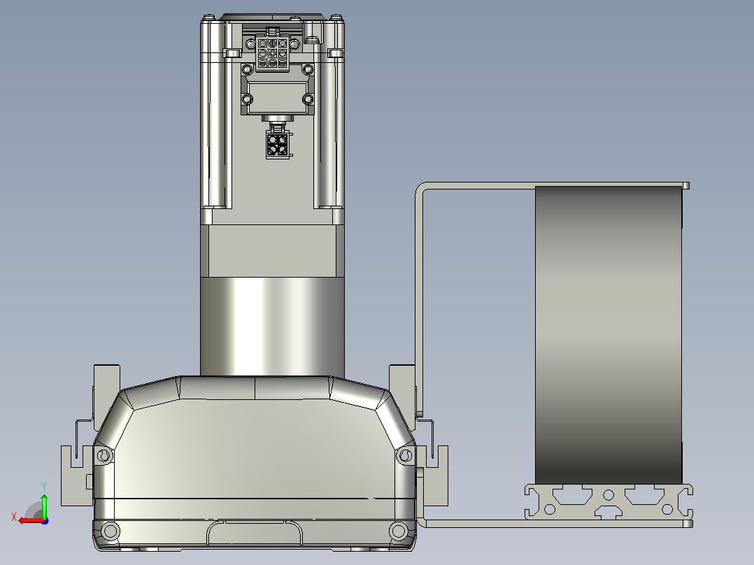 TM14-L3-3000-BC-T400W-C4-MB-3M齿轮齿条型TM14后视图