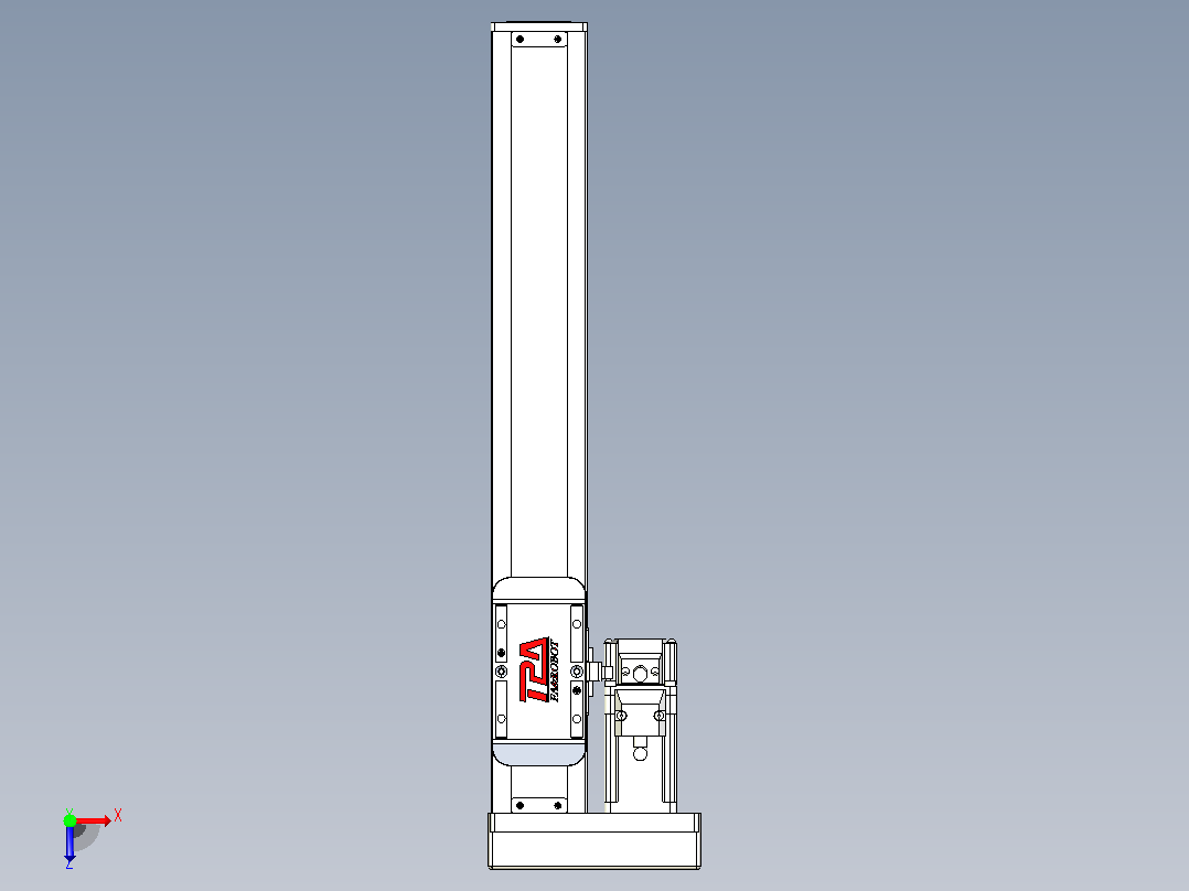 滚珠丝杠直线轴带导轨全封闭TPA-HCR-50S-1210C-L260-MR-Y-P10-N3俯视图