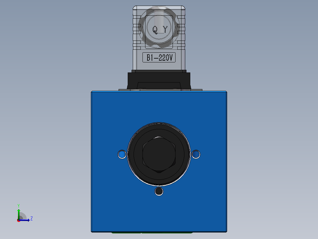 WE10B 电磁换向阀220V左视图