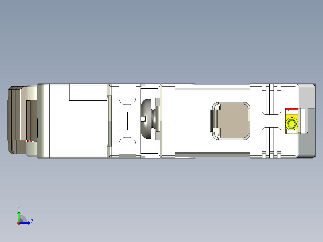 NB8-63H 1P小型断路器三维模型202307左视图