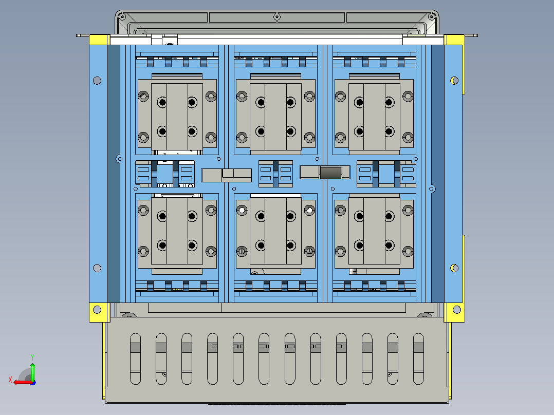 NA8-4000 1600A-2500A 3P 抽屉式-垂直接线+门框202409后视图