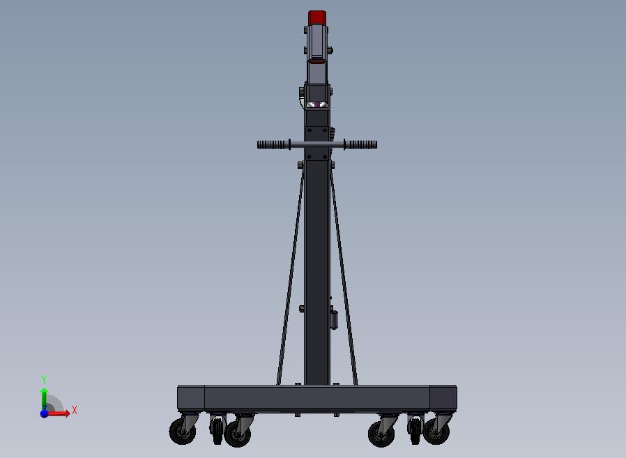 B09-单臂液压吊车前视图