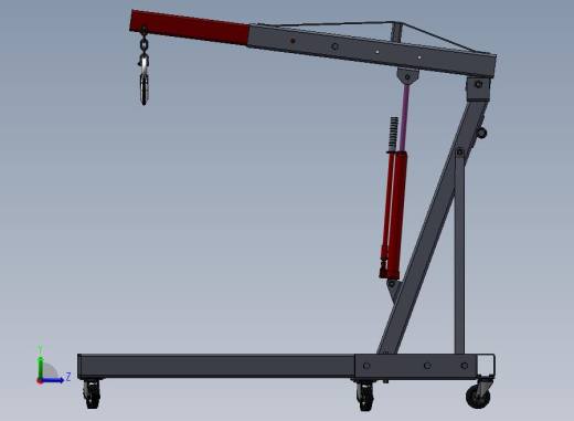 B09-单臂液压吊车左视缩略图