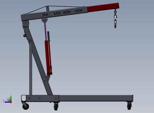 B09-单臂液压吊车右视缩略图