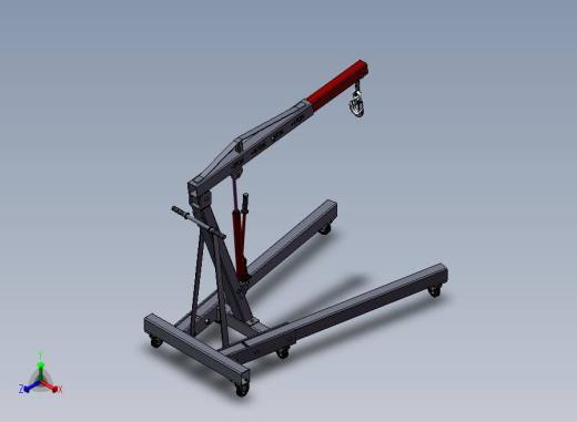 B09-单臂液压吊车正等轴测缩略图