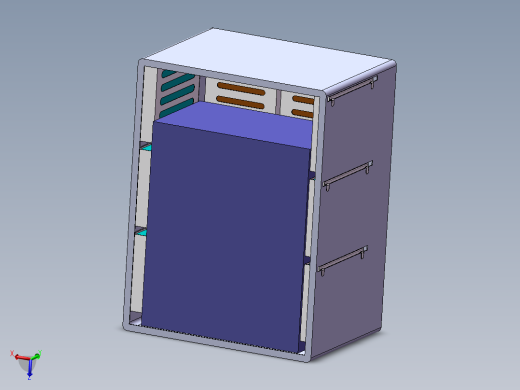 电子机箱结构设计(sw12+说明书+cad)