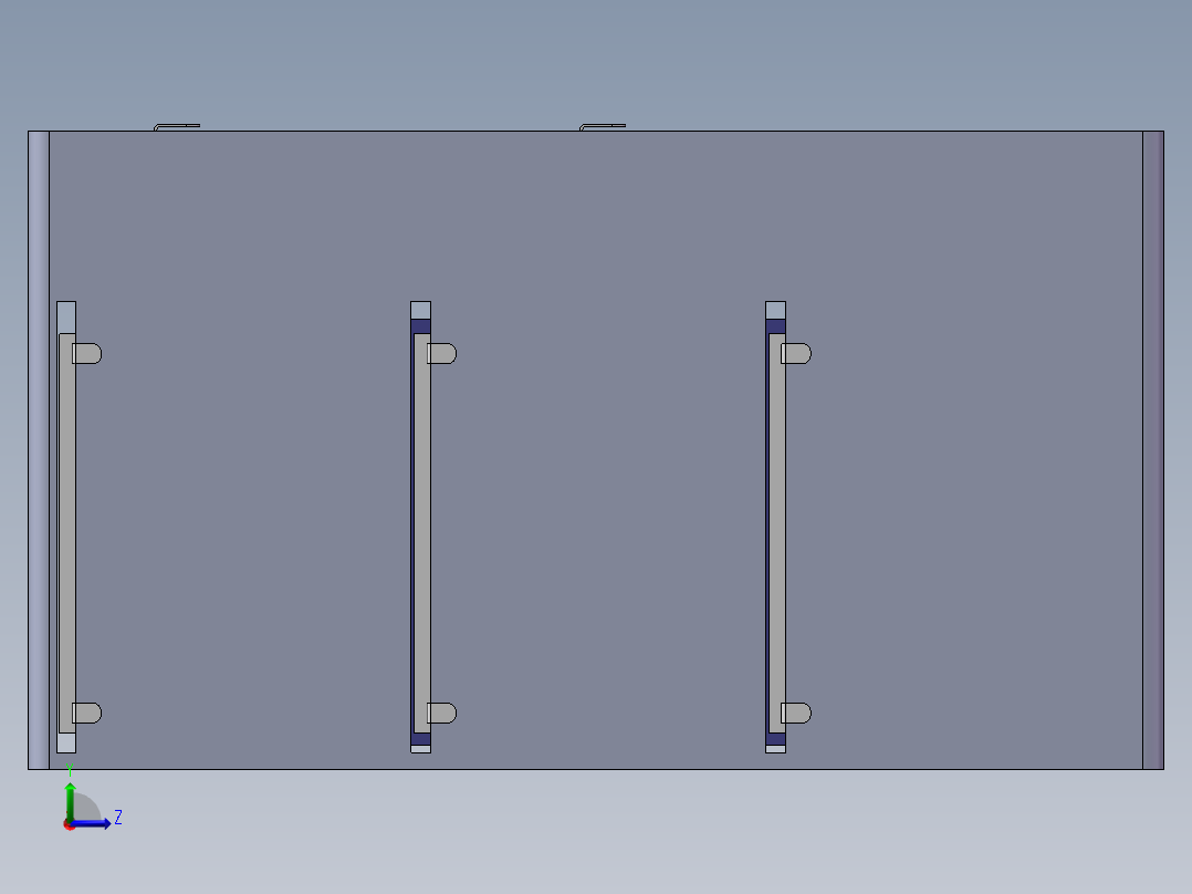 电子机箱结构设计(sw12+说明书+cad)左视图