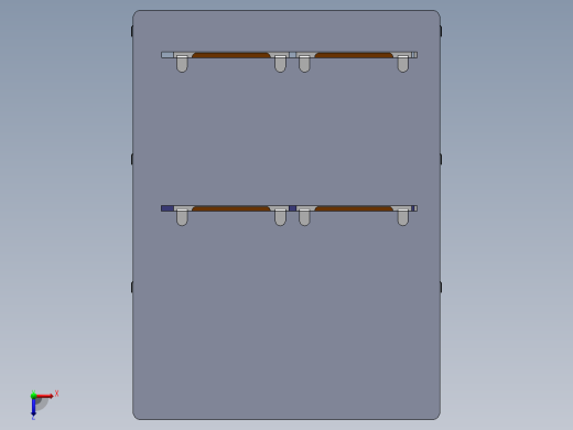 电子机箱结构设计(sw12+说明书+cad)俯视缩略图