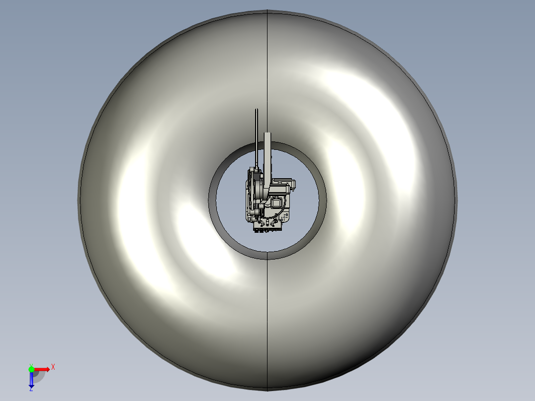 ER180-3100-PL 外部模型（STEP格式）俯视图