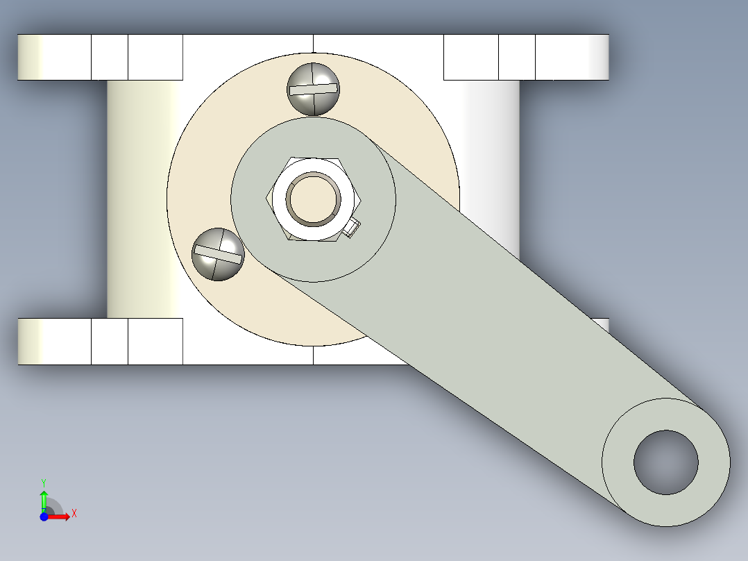 节气门体3D模型前视图