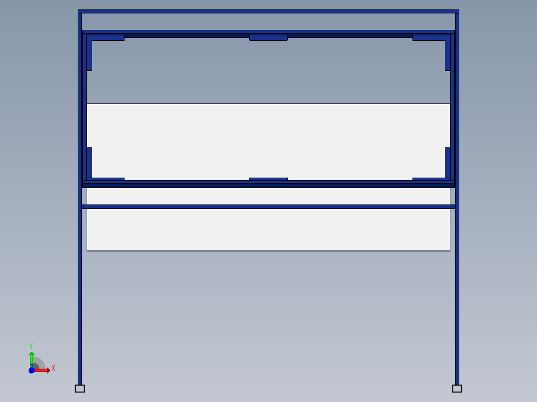 展板展板支架SW2013前视图
