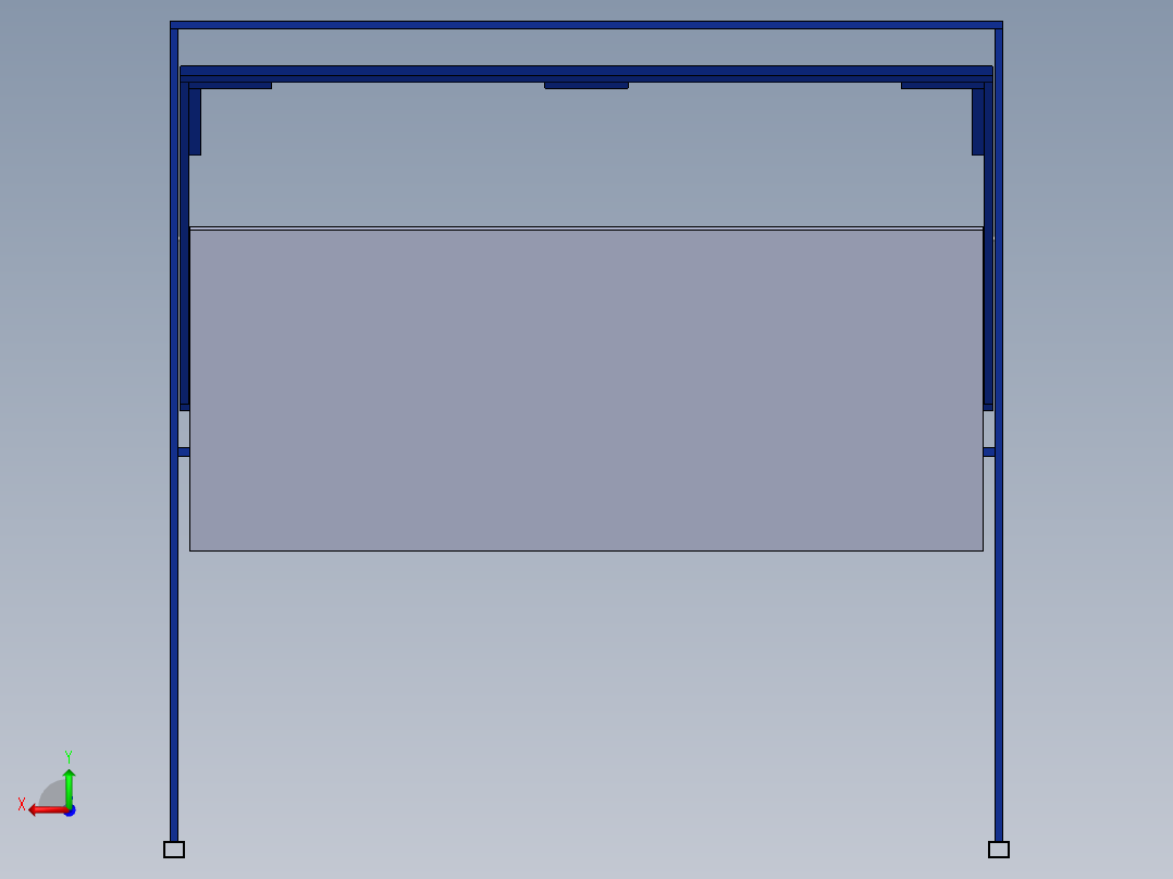 展板展板支架SW2013后视图