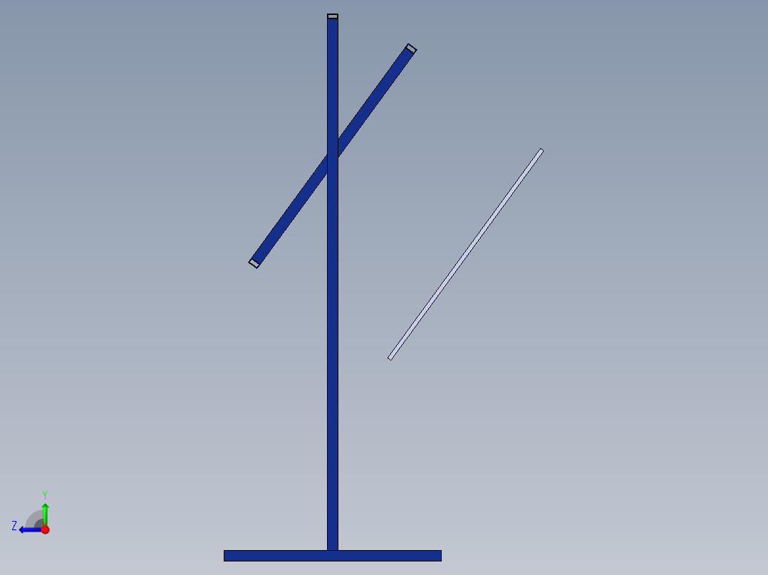 展板展板支架SW2013右视图