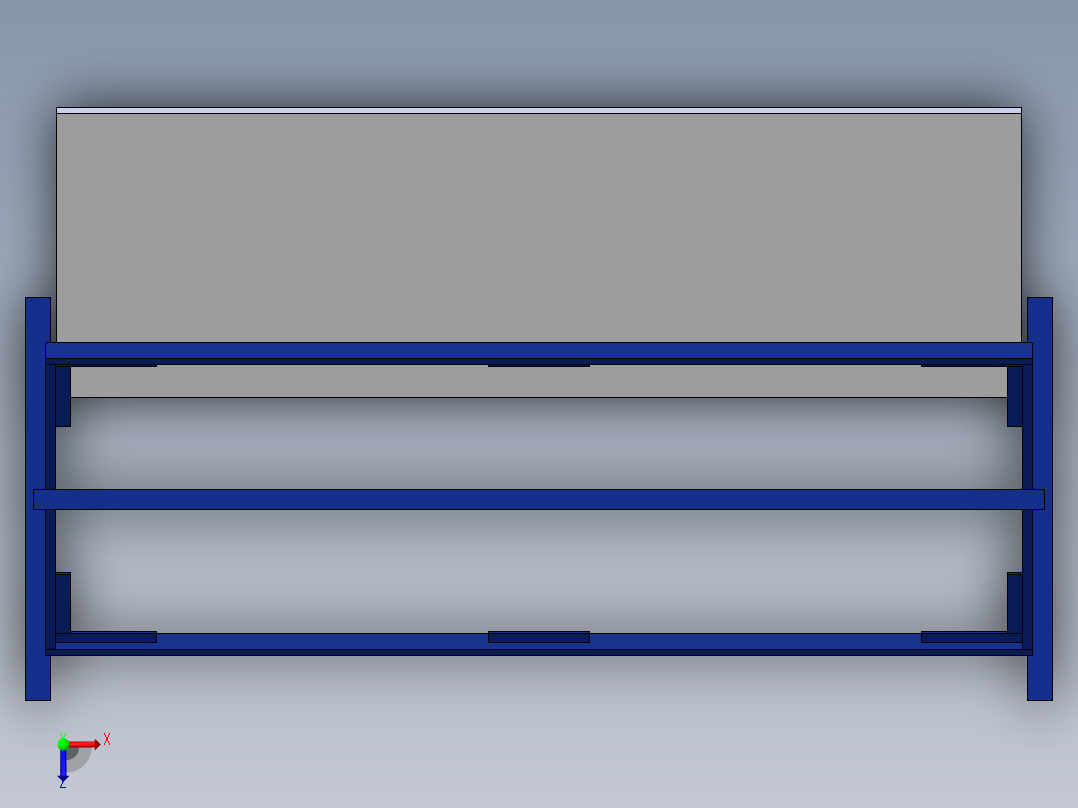 展板展板支架SW2013俯视图