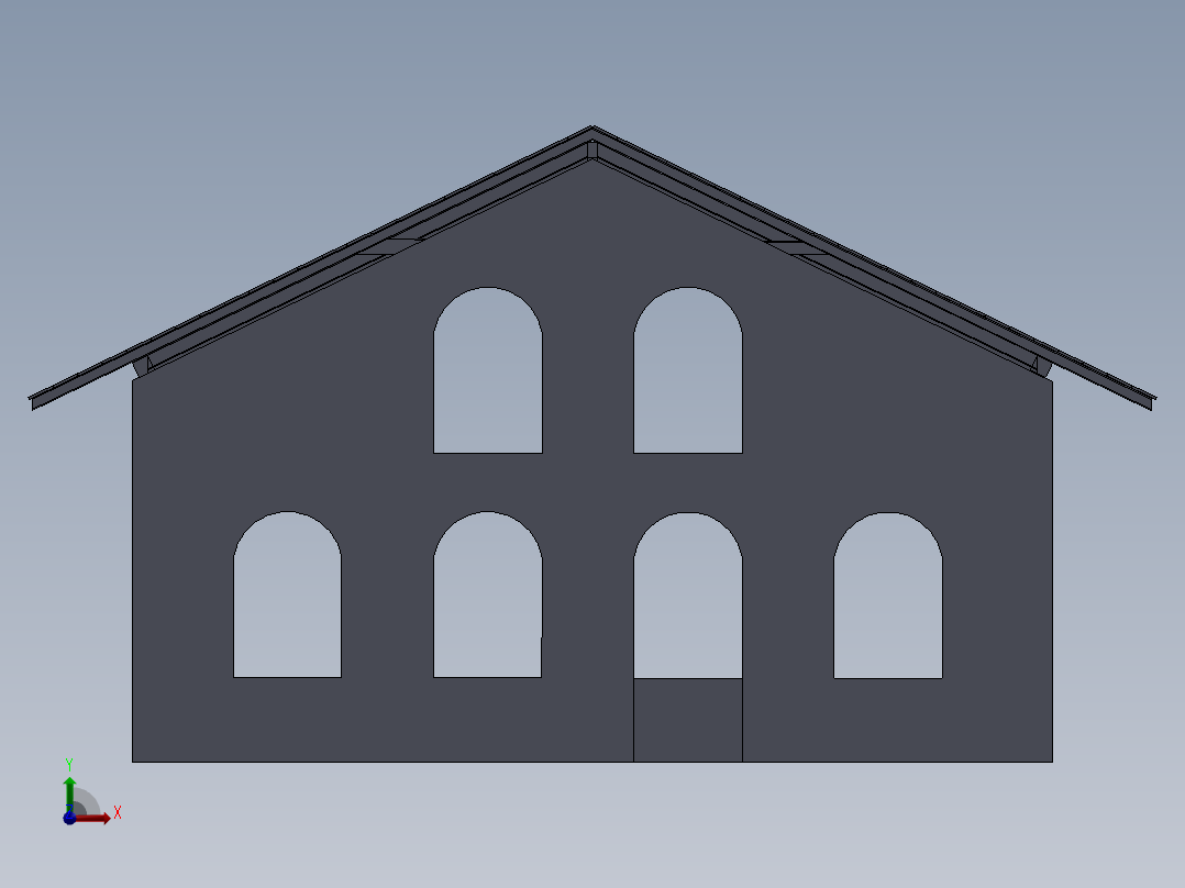 仓库SW2016前视图