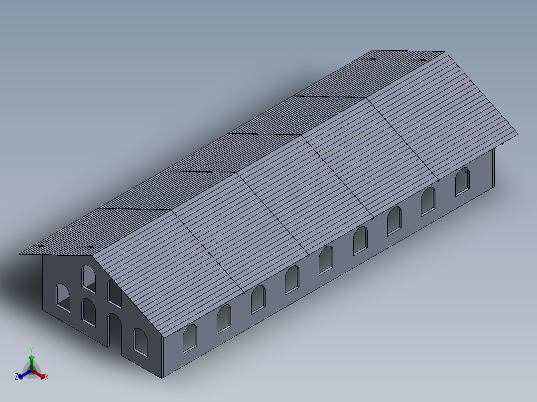 仓库SW2016正等轴测图