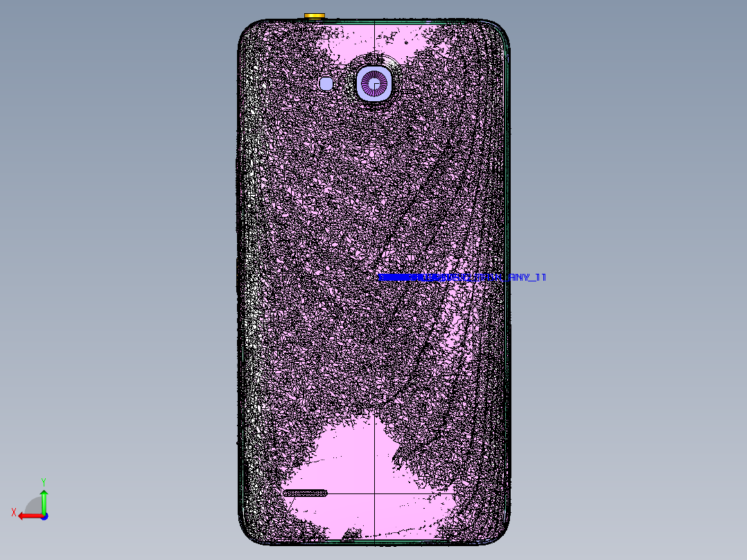 智能手机后视图