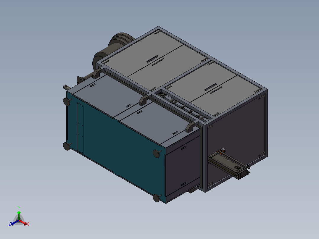 自动旋盖理瓶机3D图纸非标自动化机械正等轴测图