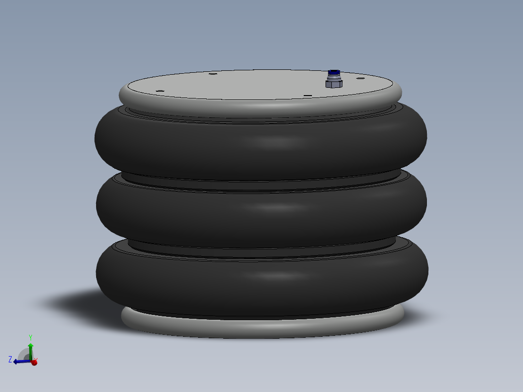 空气弹簧固特异3B14-354。空气弹簧，机器、汽车和公共汽车上使用的空气悬架系统的承载部件