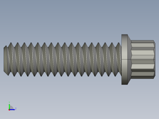 1-4in-20 7-8long 12-point screws.STEP左视缩略图