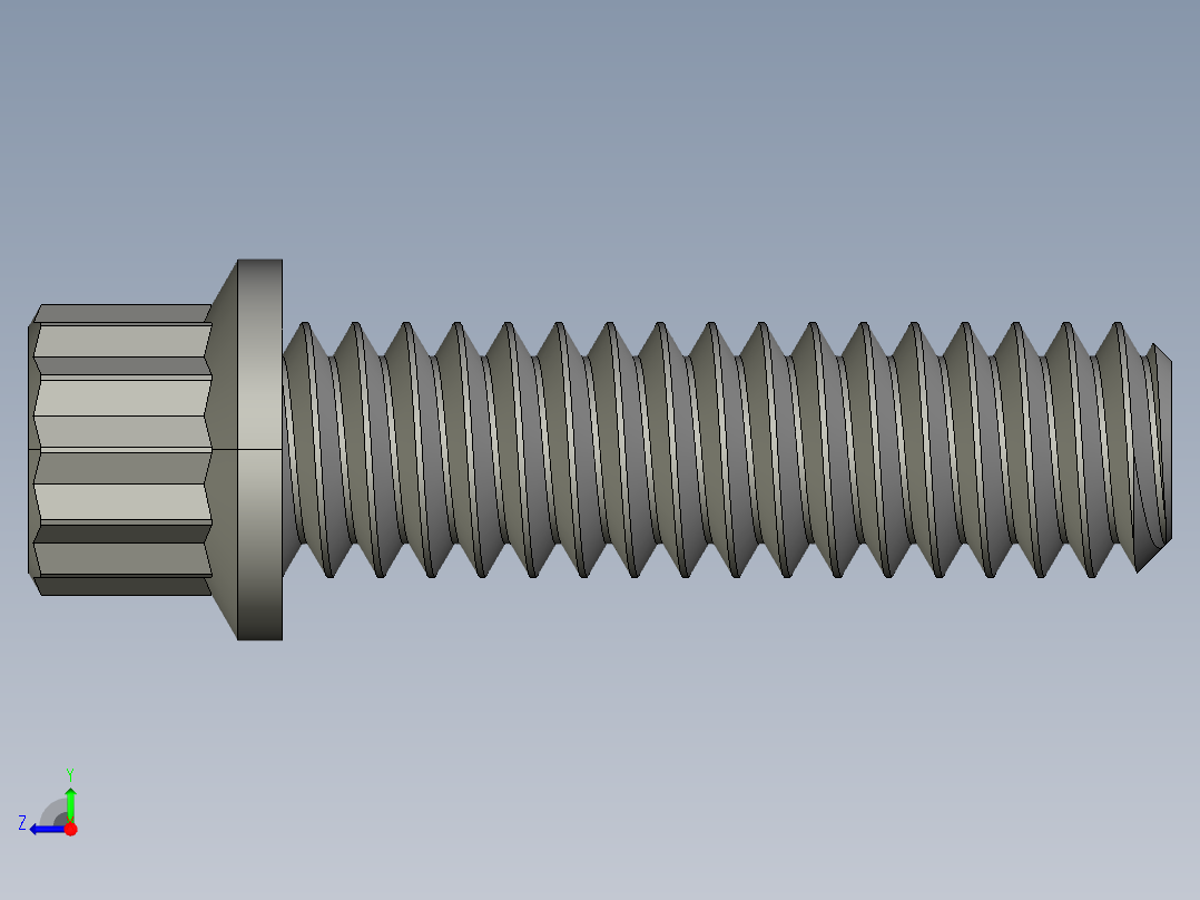 1-4in-20 7-8long 12-point screws.STEP右视图