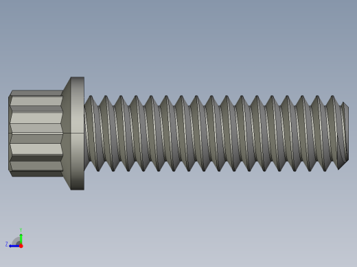 1-4in-20 7-8long 12-point screws.STEP右视缩略图