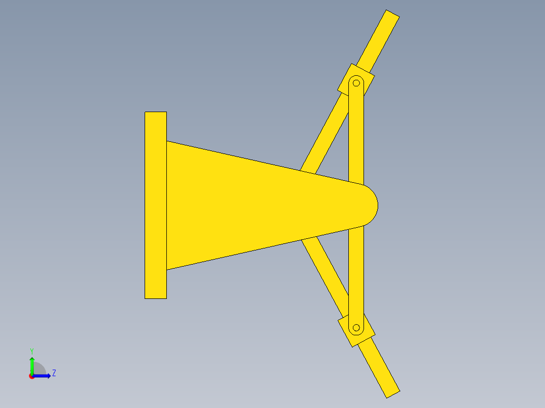 输入输出均为转动导杆机构左视图