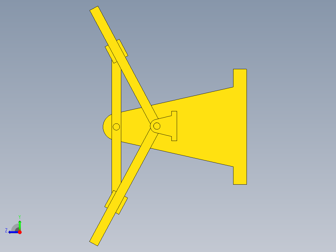 输入输出均为转动导杆机构右视图