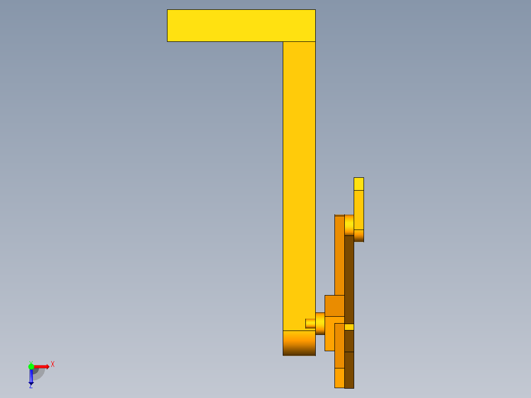 输入输出均为转动导杆机构俯视图
