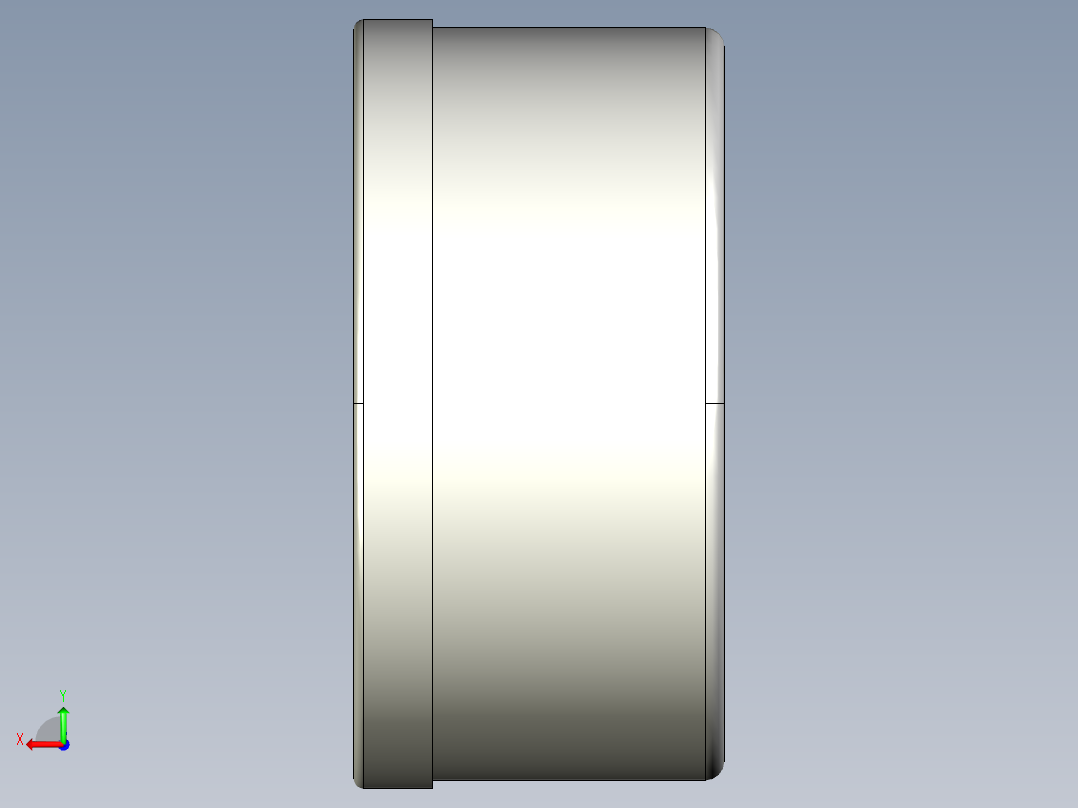 重力指示器GW12-3D多系列多零件图纸模型后视图