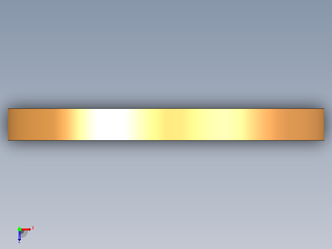 華司(紅銅)5591-3D多系列多零件图纸模型俯视图