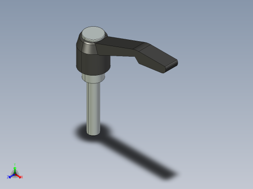型材-KJN M8X40 CLAMPING LEVER 3842516847正等轴测缩略图
