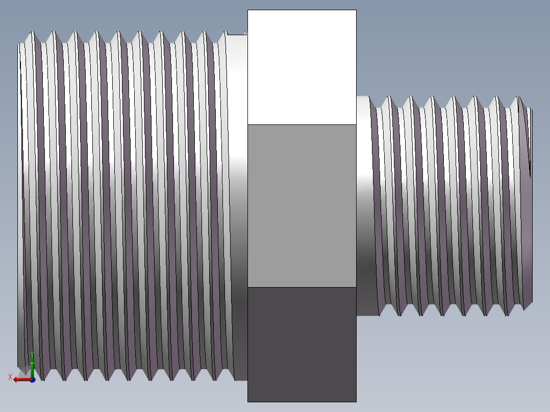 对丝-六角异径 DN20-DN10后视图